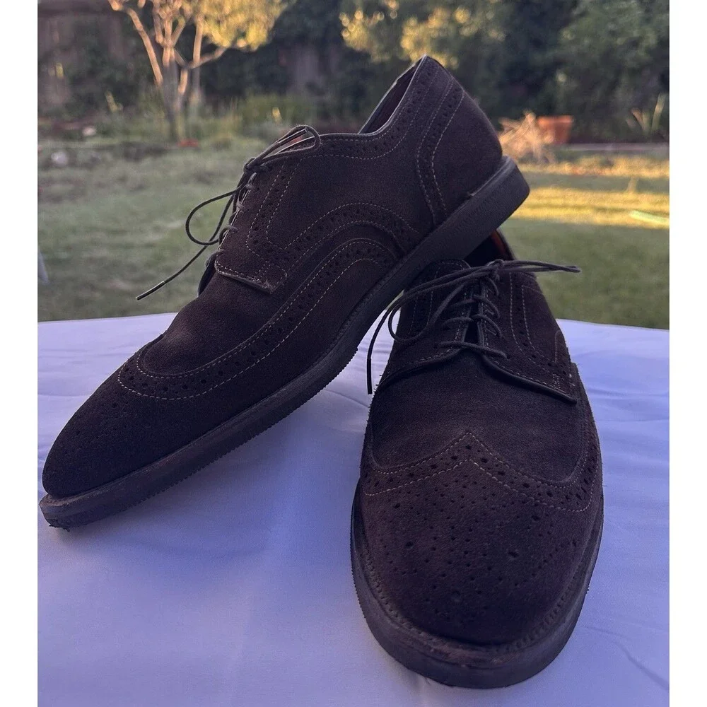 Players Shoe Brown Suede 11.5 M Allen Edmonds Men’s  Clubhouse Shoes Leather
